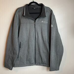 The North Face Mens Ridgewall Ridgeline Soft Shell Jacket Grey XL Full Zip Up